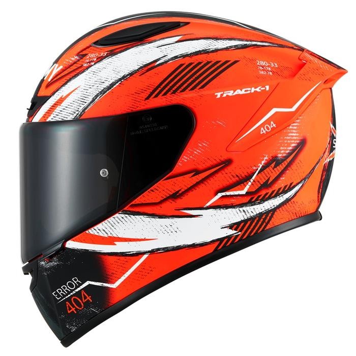 HELM SUOMY TRACK-1 404 - ORANGE FLUO (VISOR CLEAR)