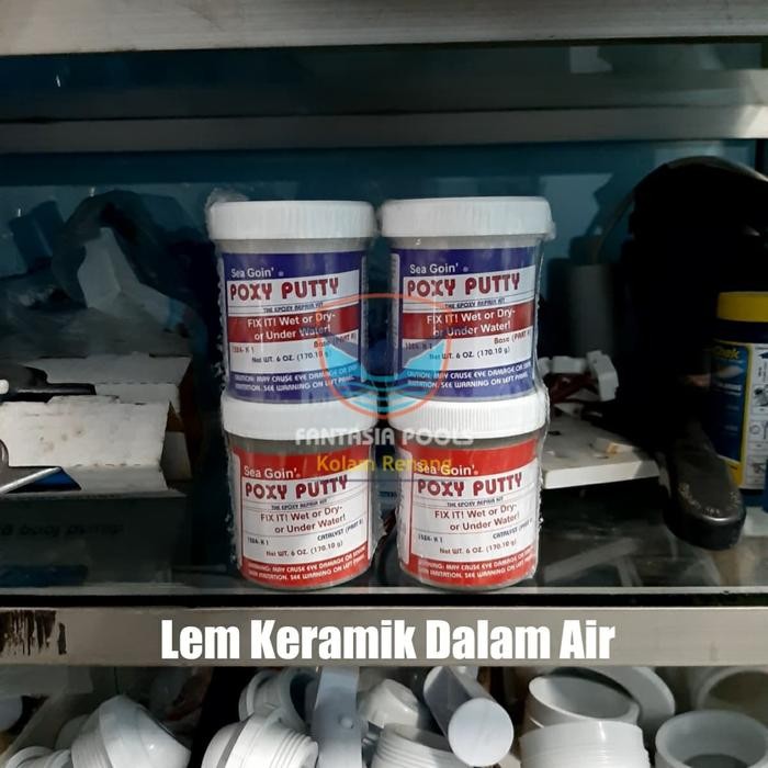 Terbaik Lem Keramik Dalam Air Poxy Putty 100% Ori