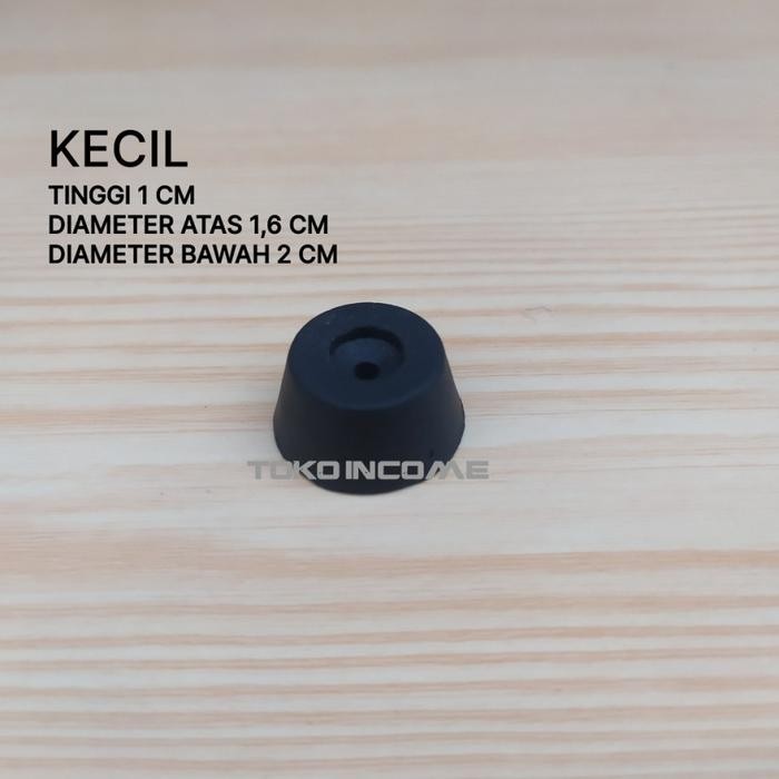 Karet Bulat Hitam Small / Kaki Sofa / Kaki Lemari