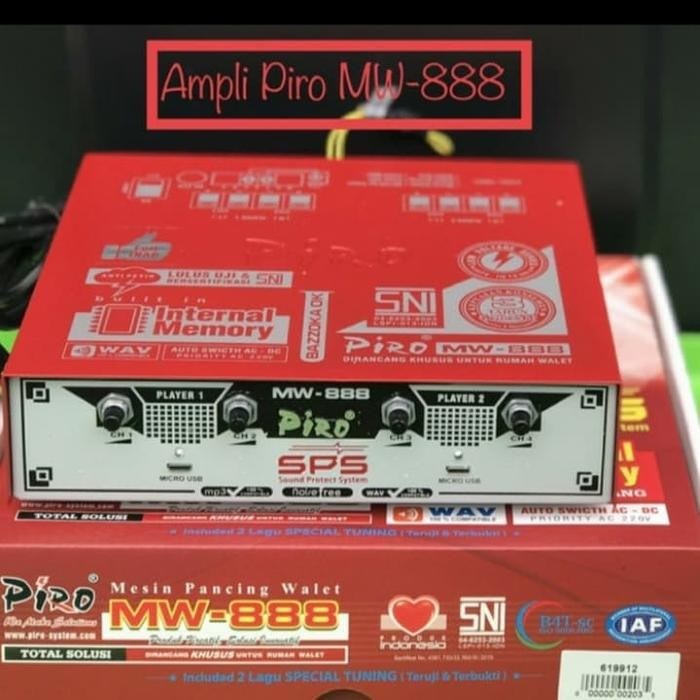 AMPLI PIRO MW 888 FREE SUARA WALET