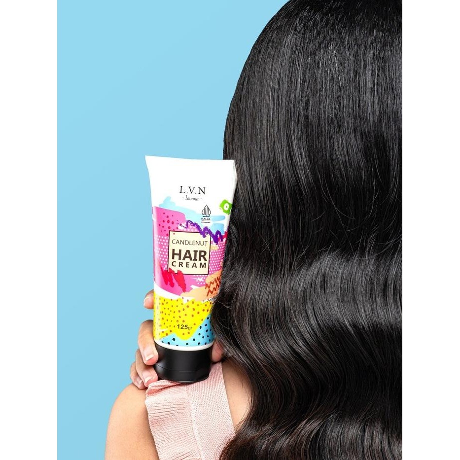 mi1x- Lovana Hair Cream Candlenut 125Ml - Conditioner Tanpa Bilas Dengan Ekstrak Kemiri Asli
