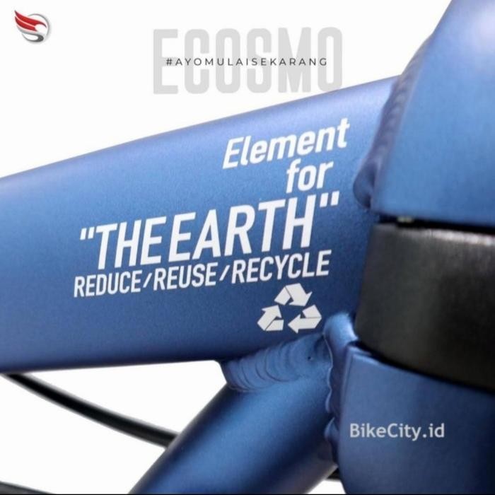 Sepeda Lipat Element Ecosmo Z9 Save The Earth New 2020