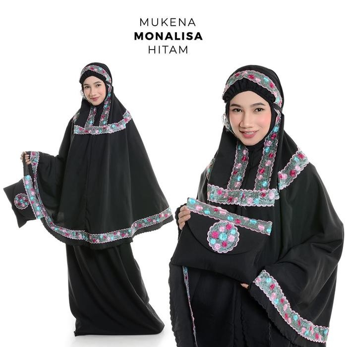 MUKENA DEWASA MONALISA HITAM
