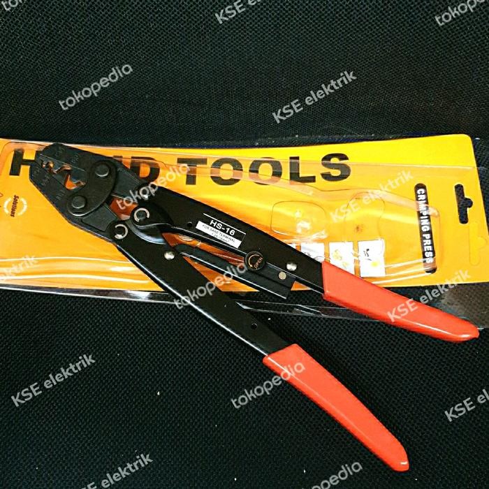 Stok Terbatas Tang Press Hs-16. Untuk Skun Y. Skun Bulat/Ring. Mulai Dari Ukuran 1.25 - 16Mm