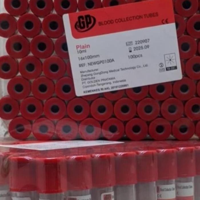 Tabung Plain 10 Ml Gp Vacutainer 10 Ml Tube