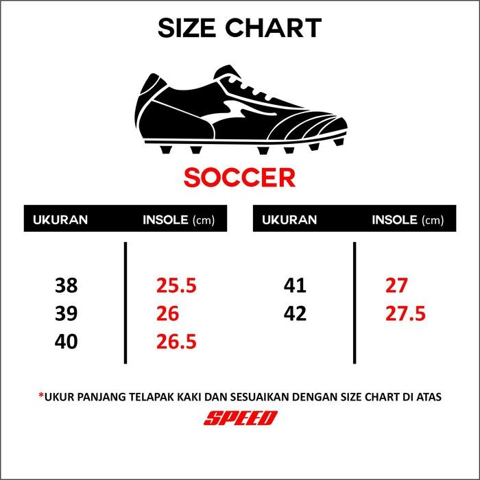SPEED - Sepatu Bola PREDATOR Hitam Merah - Sepatu Bola