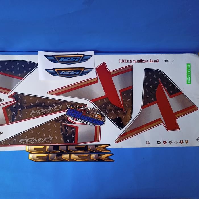 Striping Click 125i Original Thailand Untuk Motor Vario 125 OLD Bohlam