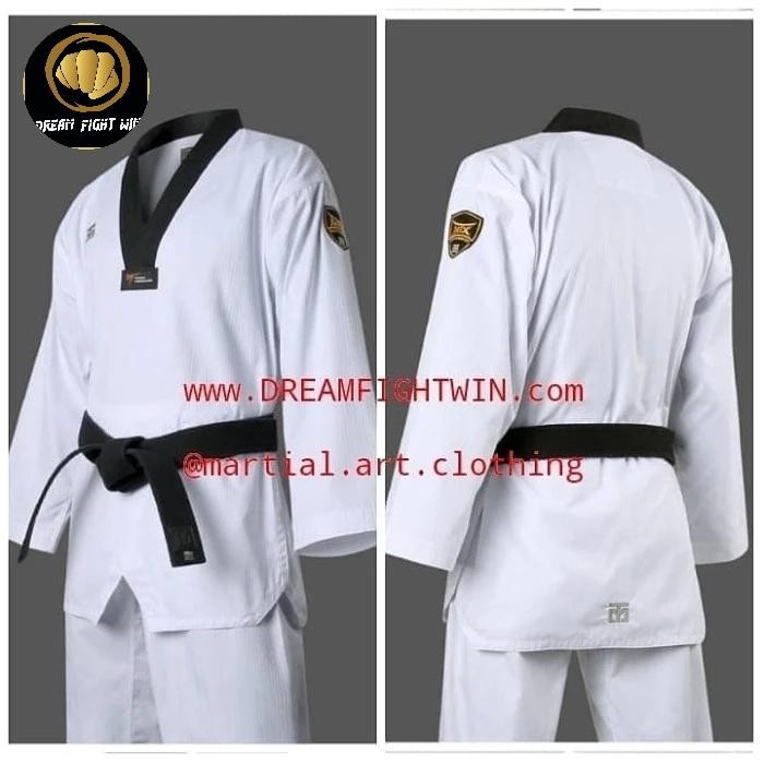 Terlaris dobok mtx korea kerah hitam taekwondo terbaru SALE