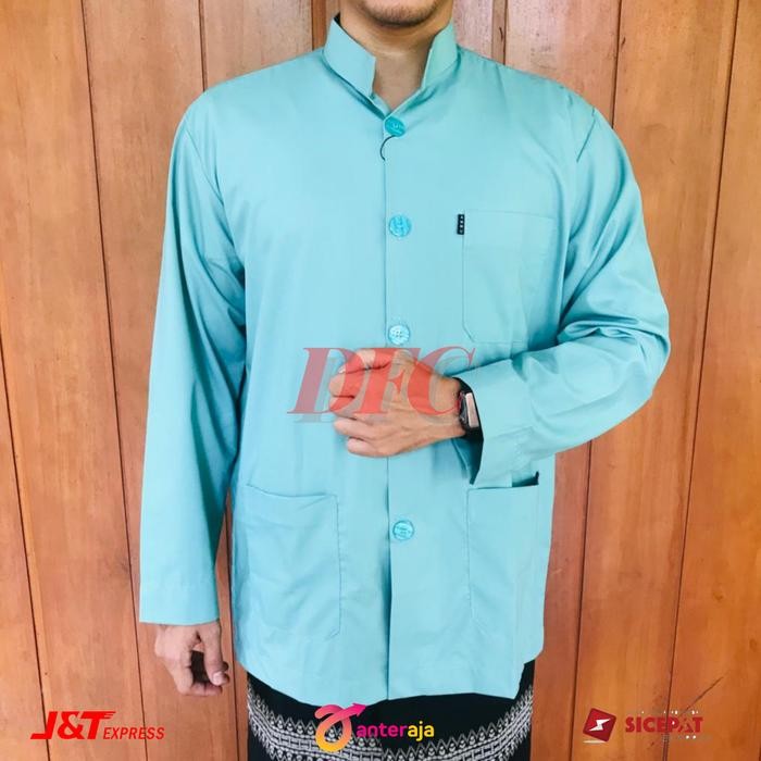 Baju Koko Ammu Hijau Tosca Baju Koko Ammu Collection Baju Koko Muslim