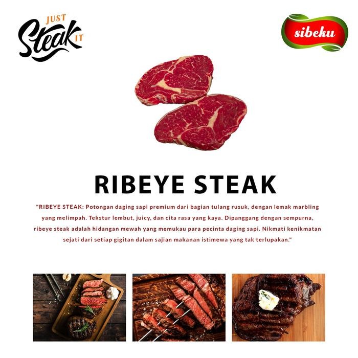 Instanbisa- Daging Sapi Ribeye Steak Halal 200 Gram Frozen Food