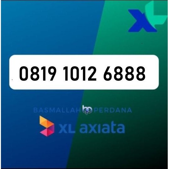 Nomor Cantik XB19 1012 6888 Perdana XL 4G 5G YOP925