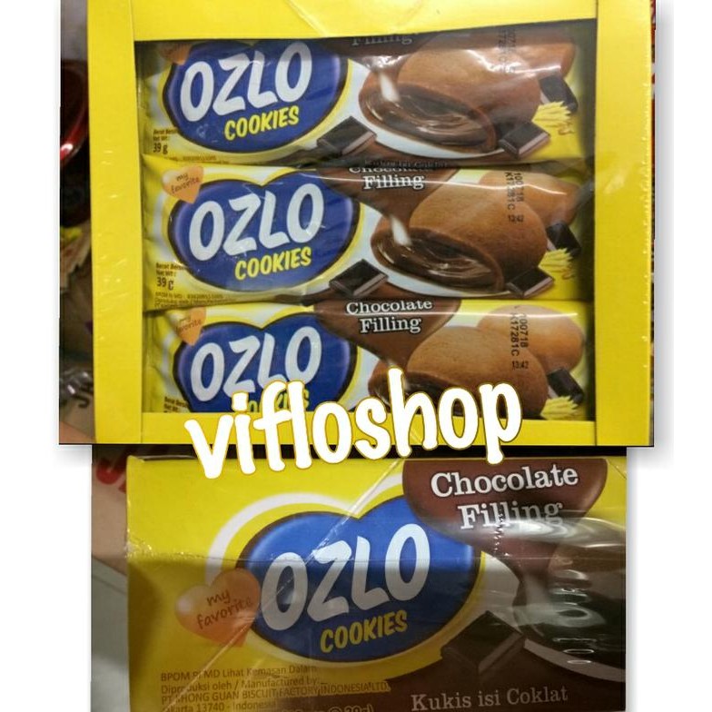 TerEnakPolll- Biskuit Ozlo Cookies Chocolate Filling (Isi 12)