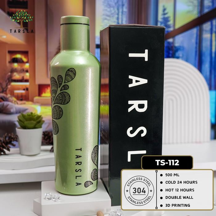 lgjd- Tarsla Botol Termos Ts-112 Vacuum Flask Tumbler Stainless Steel 500 Ml Tahan Es Batu