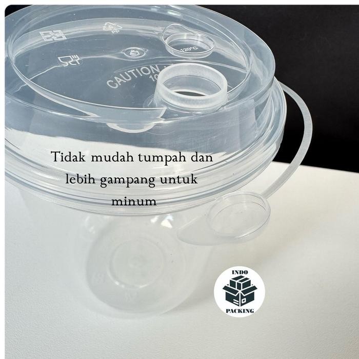 BelanjaHemARt- (Isi 25) Thinwall Injection Cup 500Ml / Gelas Plastik Minuman / Plastic Cup / Coffee