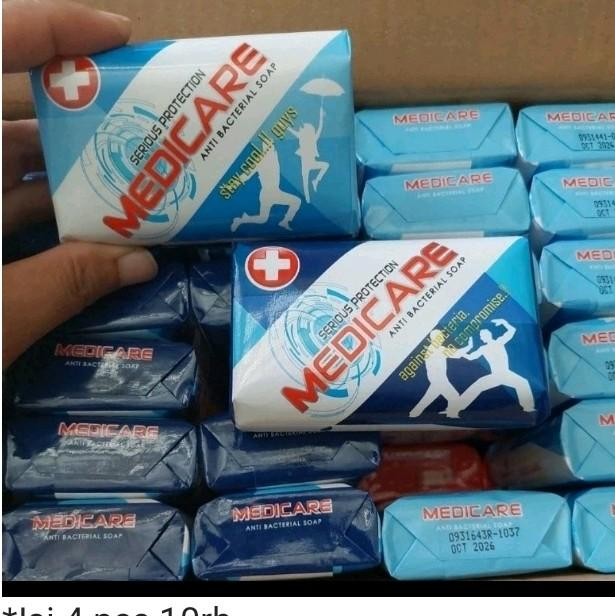 FreshProduct- Paket Sabun Mandi Batang Medicare Isi 12 Pcs Kaki Cair Soap