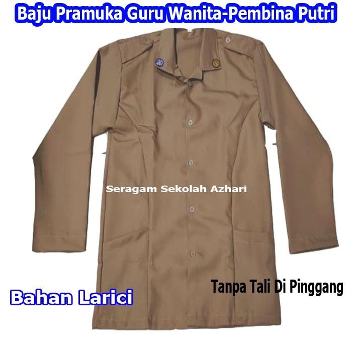 ASLI BAJU SERAGAM PRAMUKA GURU WANITA-BAJU PRAMUKA PEMBINA GURU PEREMPUAN-BAJU PRAMUKA GURU