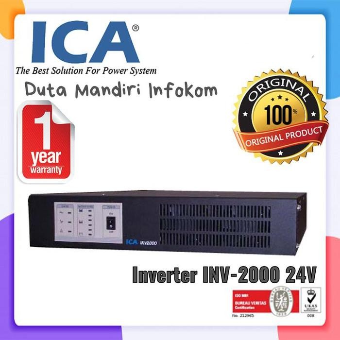 INVERTER ICA INV-2000 (2000VA-1600WATT-DC.24V) RACKMOUNT SINE WAVE