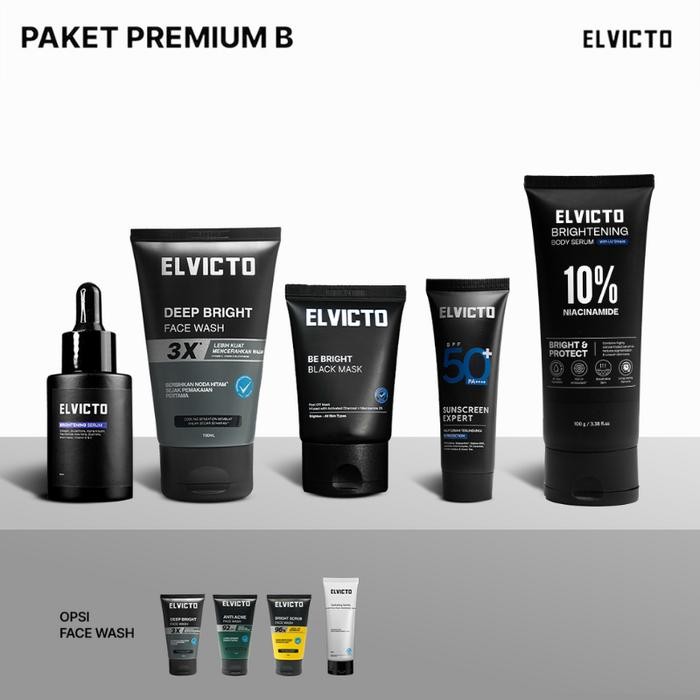 PROMO ELVICTO PAKET PREMIUM B Paket lengkap perawatan pria