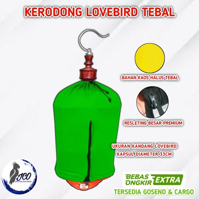6yfd- Kerodong Lovebird Tebal Kerodong Sangkar Lovebird