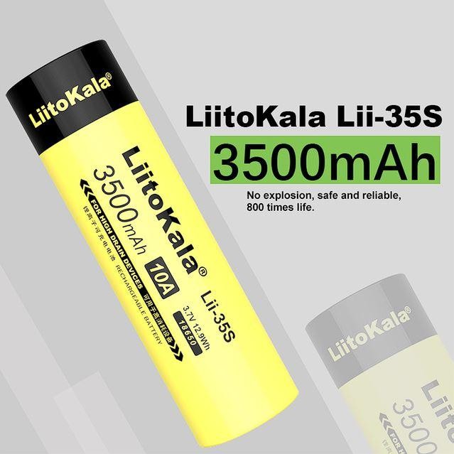 Baterai 18650 3500mah Liitokala lii-35s Original Authentic battery