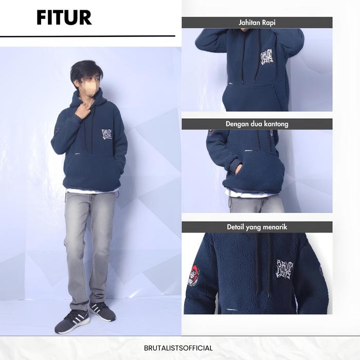 Jaket Hoodie Pria Wanita Switer Ori Keren Sweater Hodie Cowok Cewek Kekinian Anti Angin Tebal