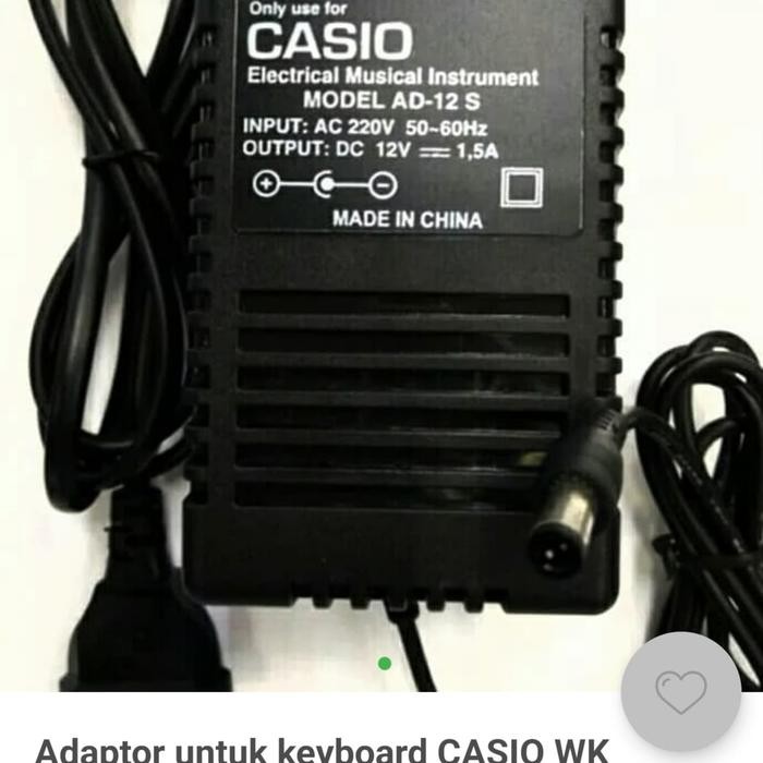 q1k9- Adaptor Untuk Keyboard Casio Tipe Wk-1800.Wk-3300.Wk-3500.Wk-3800