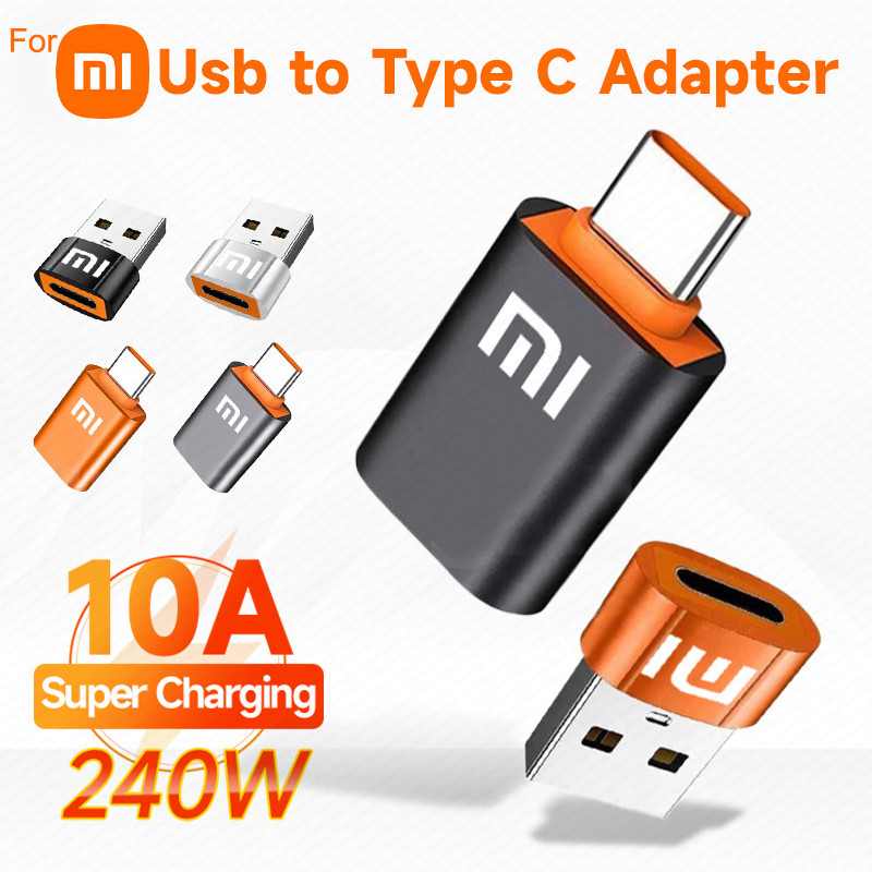 Xiaomi 10A Usb A To Type C Adapter Otg For Iphone 15 14 13 Ipad Air 5 4 Macbook Pro Samsung S23 S22