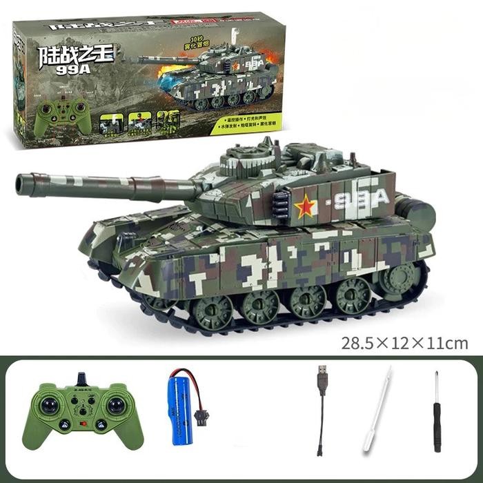 Terlaris Remot Control Rc War Tank Super Power 9995 Big Size 2.4Ghz Coklat SALE