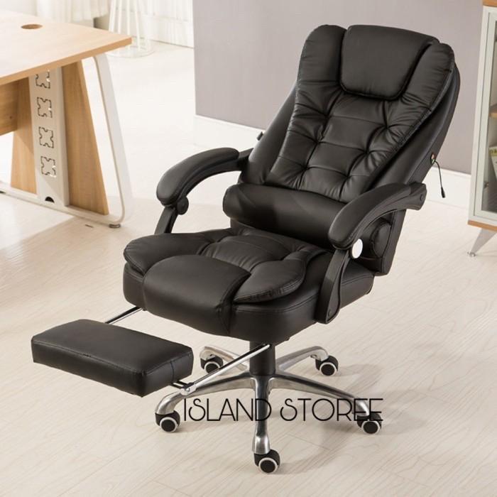kursi kantor kursi kerja office chair kulit kursi komputer hitam
