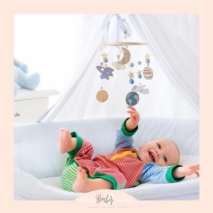 Ollie Baby Crib Toy Mobile / Mainan Gantungan Box Ranjang Bayi Kayu #Gratisongkir Terlaris