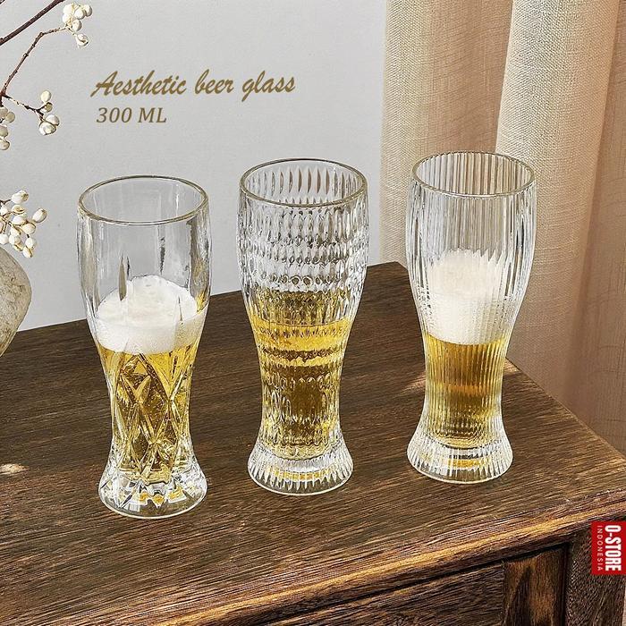 Gelas Bir Kaca Gelas Minum Champagne Beer Glass Gelas Minum Kaca Estetik Gelas Bir Aesthetic