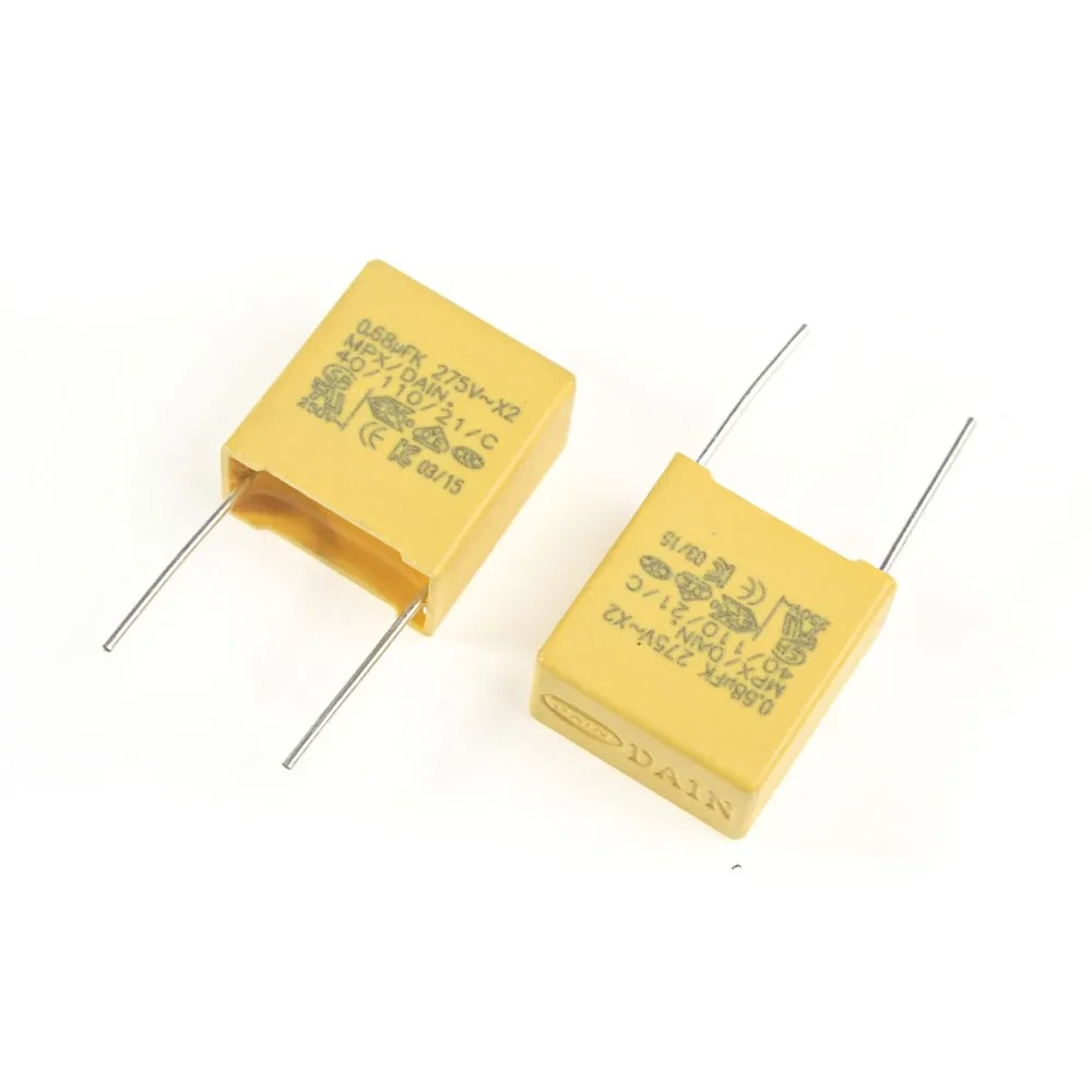 50PCS 102K~105K Polyester Film Capacitors Pack 275VAC X2 Capacitor Assorted Kit 0.047UF 0.1UF 0.22UF