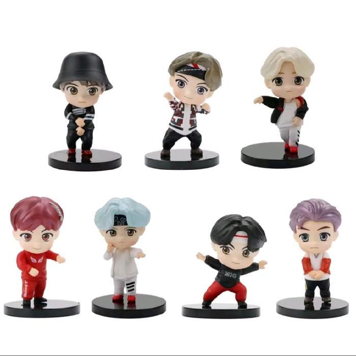 BTS FIGURE SET 7 TATAKAN HITAM BTS KPOP