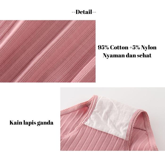Set Bra Menyusui Bh Menyusui Ibu Jumbo Kancing Depan Tanpa Kawat Bra + Celana Dalam Wanita Hamil