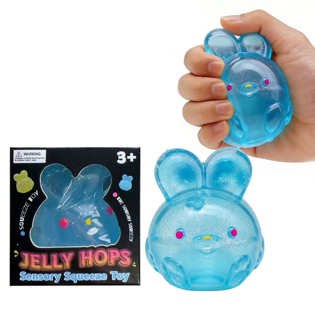 Color simulation rabbit toy, squeeze toy, pressure resistant pinch toy, children's adult gift