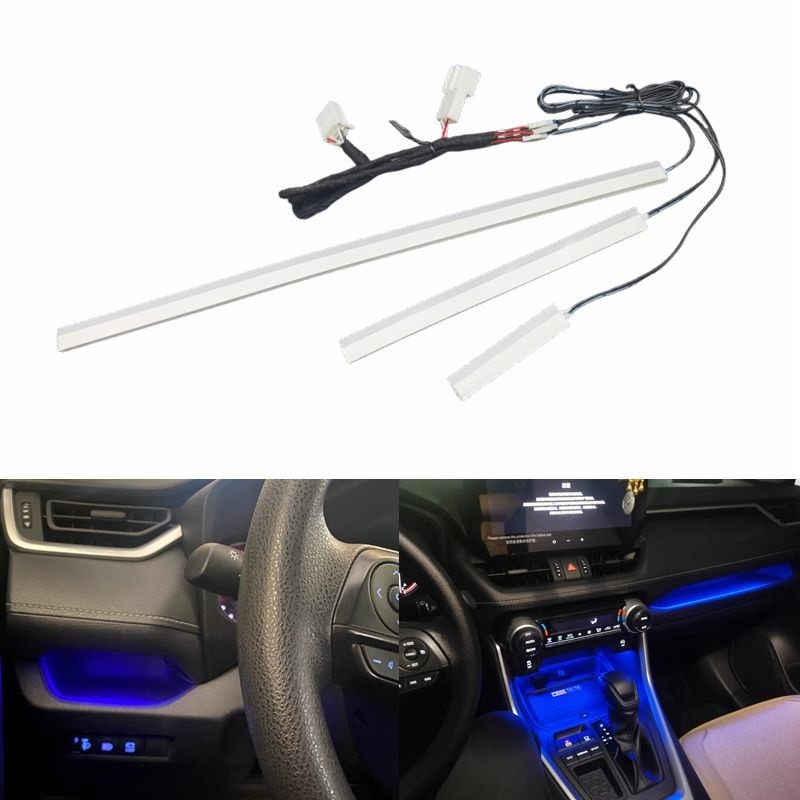 PLUG TO PLUG CAR LED ATMOSPHERE LIGHT CENTRAL CONSOLE INTERIOR MAIN DRIVE COPILOT DECOR FOR