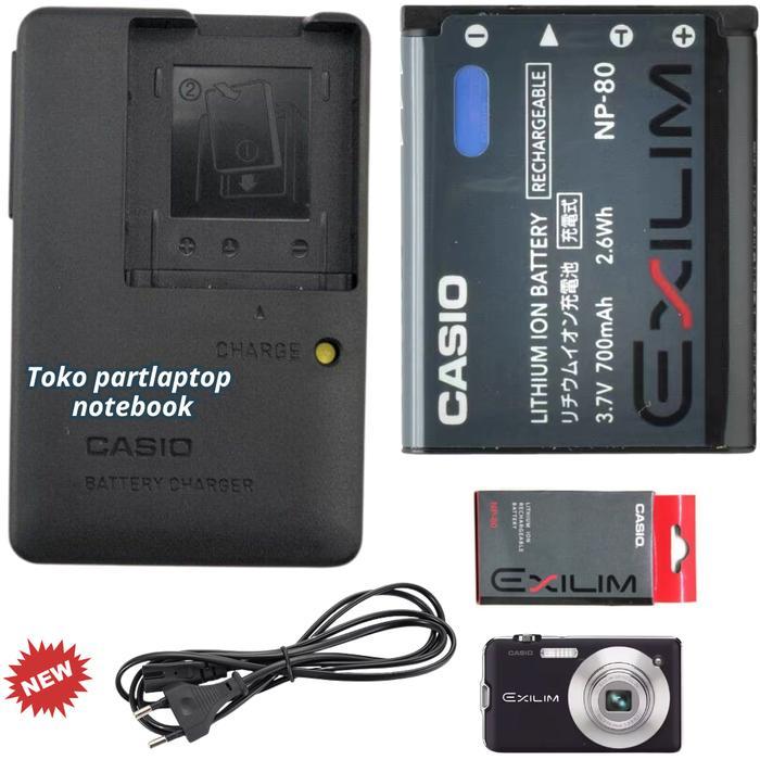 READY Terlaris Baterai Charger Casio Exilim EX-ZS5 EX-ZS6 EX-ZS50 EX-Z800 EX-ZS100 EX-ZS150 EX-ZS160