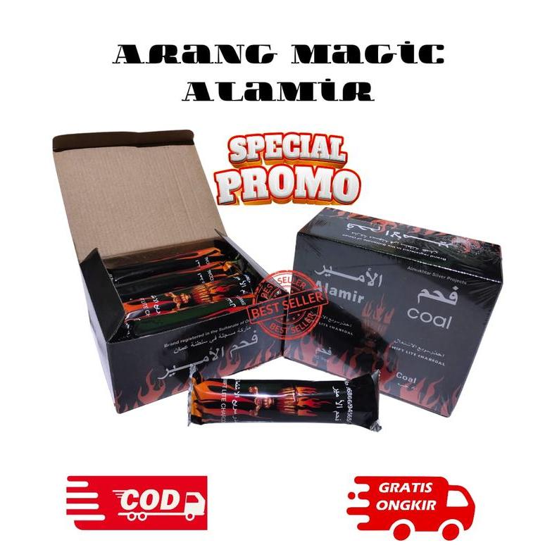 grosir perbox arang magic charco thunder untuk dupa atau shisha