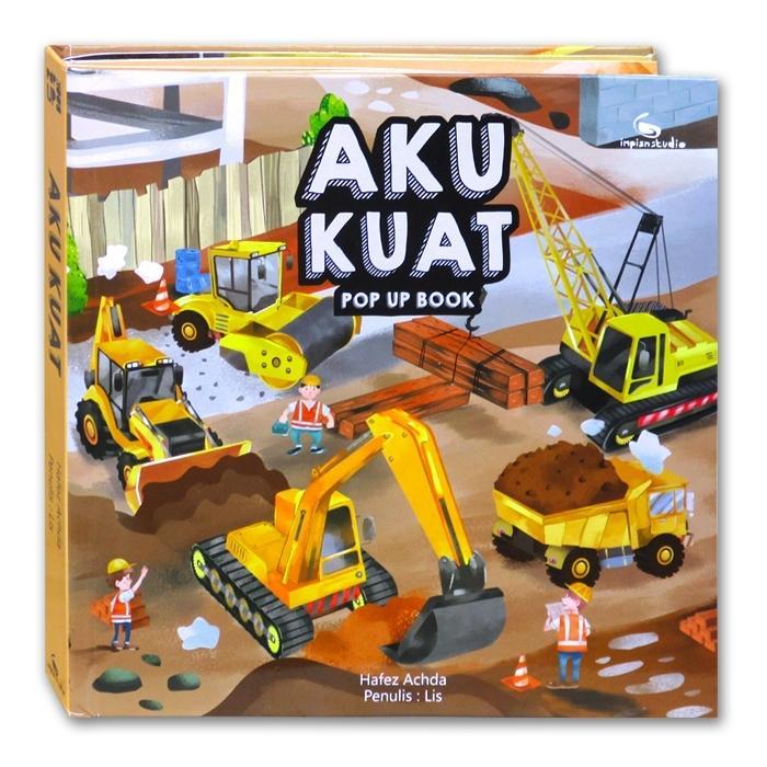 [Abc] Ready Pop Up Book By Impian Studio - Aku Kuat - Kendaraan Berat Terlaris