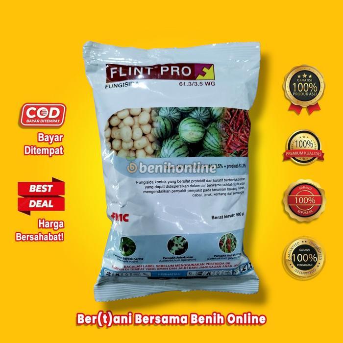 FLASH SALE FUNGISIDA FLINT PRO 64.8 WG 500 GRAM TRIFLOKSISTROBIN DAN PROPINEB FMC SPESIALIS BUSUK