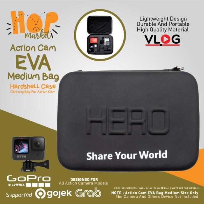 TAS EVA WATERPROOF MEDIUM CASE UNIVERSAL PU BAG SEDANG KAMERA AKSI UNTUK DJI OSMO 5 PRO/4/3,