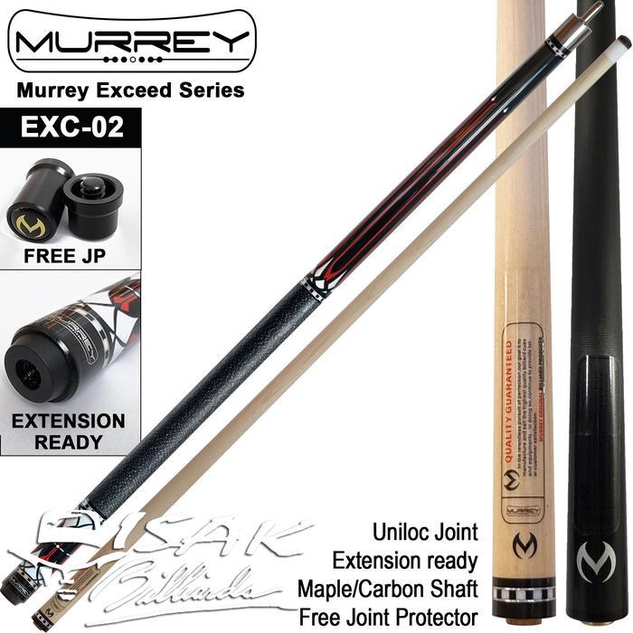 Murrey Exceed EXC-02 Cue Uniloc Maple Extension Bumper Stick Billiard