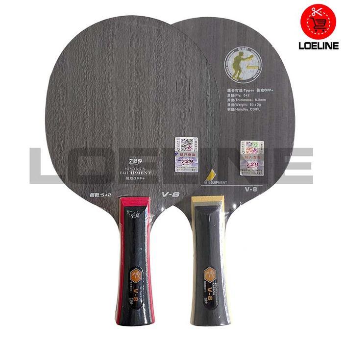 Kayu Bet Bat Pingpong Hitam Tenis Meja RITC 729 Friendship V-8 Bagus