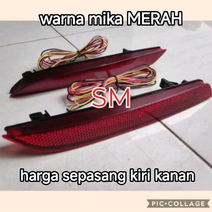 reflektor bumper belakang ada lampu untuk honda jazz RS GE8 2012-2014 led bumper belakang jazz