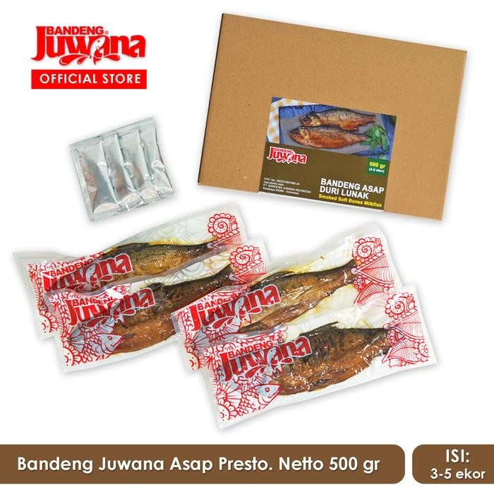 

Mamiseler45 - Bandeng Juwana Asap Presto 500G (Isi 3-5 Ekor) - Makanan Ikan Lunak, Sambal Kecap