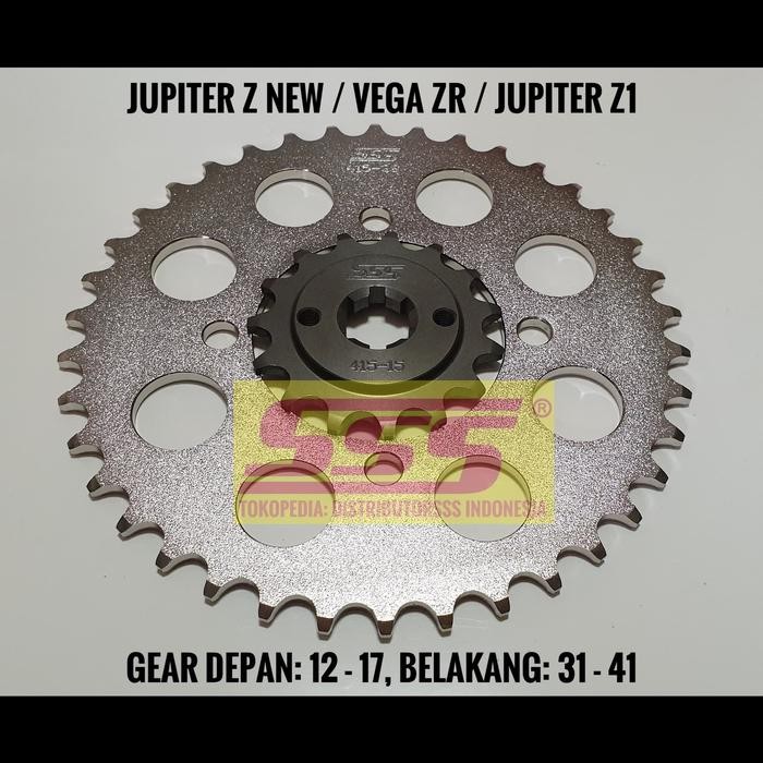 Gearset Sss 415 Baja Jupiter Z New Jupiter Z1 Vega Zr Force Rantai Gold Sss / Regina Girset Gir Set