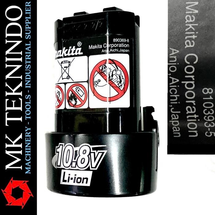 Baterai Makita ORIGINAL Li-ion BL1013 10.8V BL 1013 Cordless Baterai
