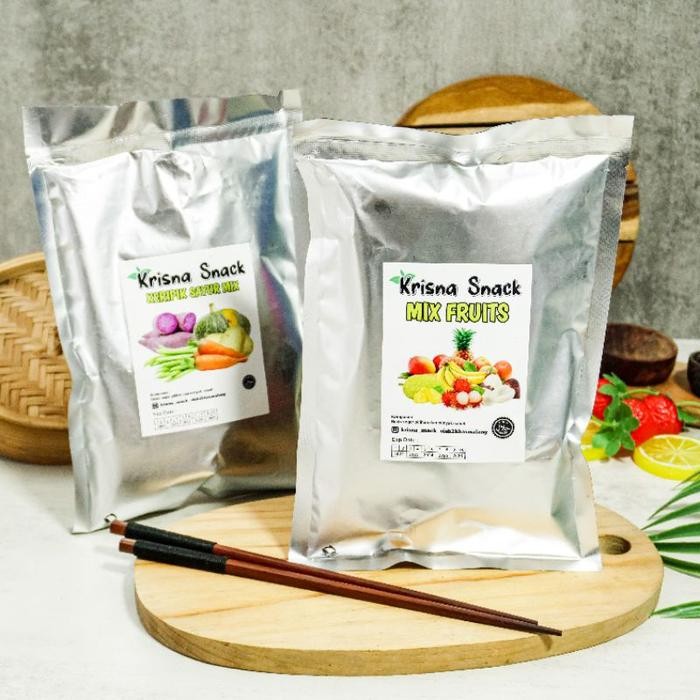 

TERLARIS PAKET MIX KERIPIK 2 PCS (MIX BUAH DAN MIX SAYUR FOIL) KERIPIK NANGKA,APEL,NANAS