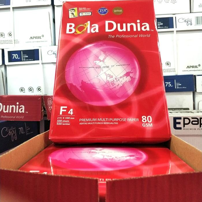 

NEW PRODUK GRATIS ONGKIR!!! KERTAS F4 80 GRAM BOLA DUNIA (SELAIN OJOL) WARUNG ARA67