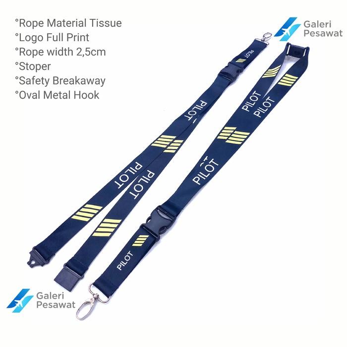 

Lanyard / Gantungan Tali ID Pilot Premium